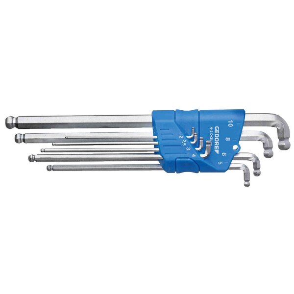 Winkelschraubendreher-Satz XL 8-teilig 2-10mm GEDORE H 42 DKEL-88