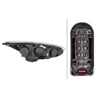Main headlight left 12 V H7/H1 bulb HELLA for FORD Focus...