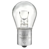 Bulb 12 V 21 W P21W BA15s crystal clear HELLA STANDARD...