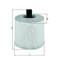 Luftfilter Filtereinsatz MAHLE für OPEL ASTRA K (B16)