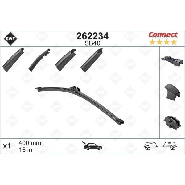 Wiper blade SWF for AUDI A4 B8