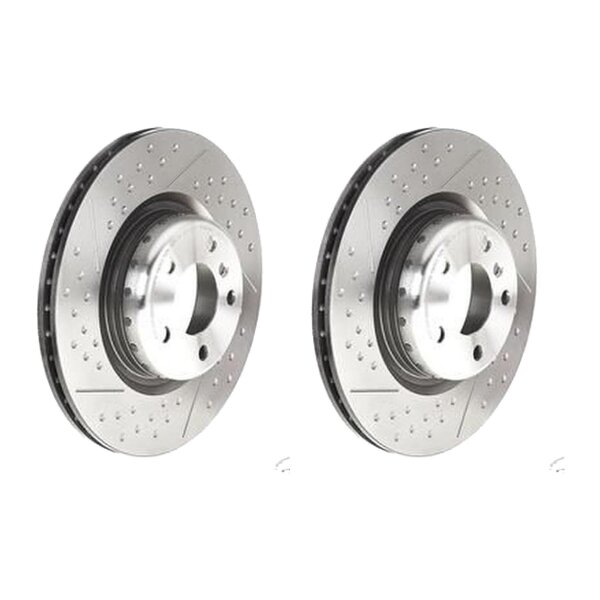 2 brake discs Ø 345 mm 24 mm coated BREMBO for e.g. BMW 1 Series