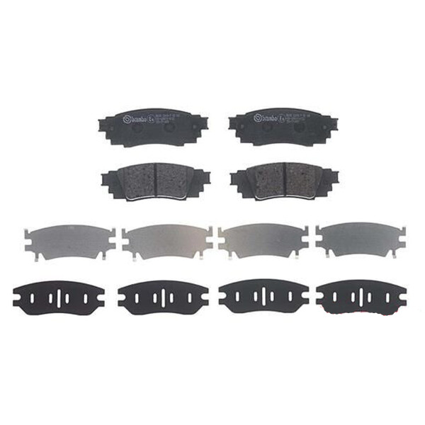 Brake pad set disc brake 15 mm BREMBO suitable for e.g. TOYOTA RAV