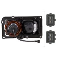 Headlight left 24 V H1/H1 twin headlight HELLA suitable...