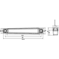Blinkleuchte, Blinklicht, Anbau vorne senkrecht, LED, Hella  2BA 012 846-211