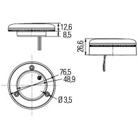 Interior Light Interior 5 V LED crystal clear HELLA...