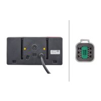 Rückleuchte links mit Rückfahrlicht 24 V Glühlampen-Technologie R10W HELLA für AHLMANN