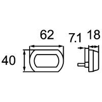 Positionsleuchte vorne LED HELLA 2PF 013 323-231