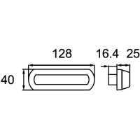 Auxiliary Direction Indicator Light right 24V LED yellow HELLA for diff vehicles