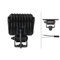 Arbeitsscheinwerfer LED ECO 18 HELLA Aufbau für Nahfeldausleuchtung