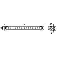 Arbeitsscheinwerfer LED HELLA Light Bar LB470 Combi weite- Nah- Spotausleuchtung