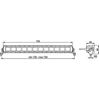 Arbeitsscheinwerfer LED HELLA Aufbau Bügelbefestigung 12/24V stehend/hängend