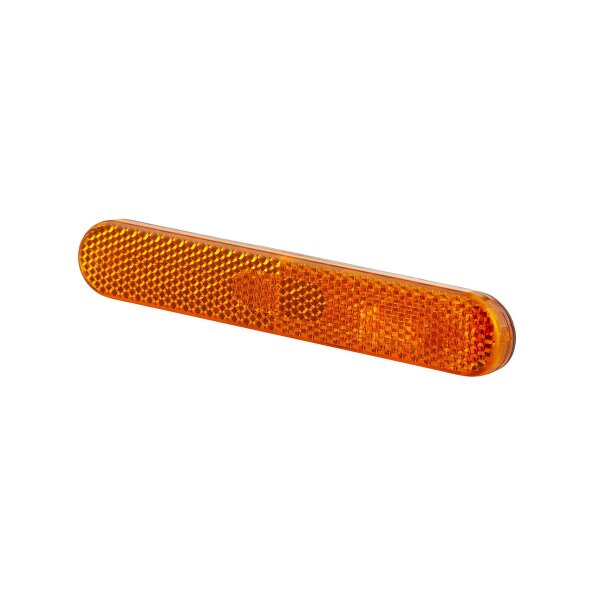 Rückstrahler orange oval HELLA Anbau geklebt für waagerechte Befestigung