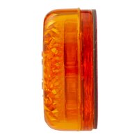 Rückstrahler orange oval HELLA Anbau geklebt für waagerechte Befestigung