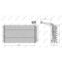 Verdampfer Klimaanlage 360 mm - 215 mm NRF für u.a....