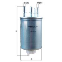 Fuel filter line filter 80.4mm KNECHT for LAND ROVER...