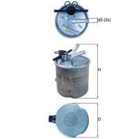 Kraftstofffilter MAHLE für NISSAN NAVARA NP300