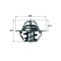 Thermostat coolant temp 83 °C with gasket MAHLE for...