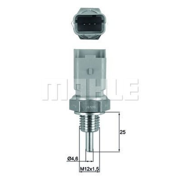 Coolant temperature sensor with seal MAHLE for PEUGEOT 206 Hatchback (2A/C)
