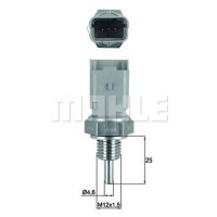Coolant temperature sensor with seal MAHLE for PEUGEOT...