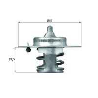 Thermostat coolant temp 83 °C with gasket MAHLE for...