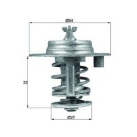 Thermostat coolant temp 83 °C with gasket MAHLE for...