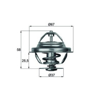 Thermostat coolant temp 71 °C with gasket MAHLE for...