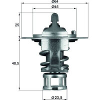 Thermostat Kühlmittel Temp 82 °C ohne Dichtung...