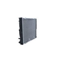 Kühler Motor Kühlrippen gelötet 492 - 485 mm Alu NRF für u.a. MERCEDES-BENZ 124