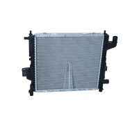 Radiator engine cooling 430 - 386 mm alu NRF for e.g. RENAULT TWINGO
