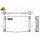 Radiator engine cooling 590 - 383 mm alu NRF for e.g. VOLVO C70