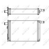 Wärmetauscher Innenraumheizung 234 mm - 177 mm NRF für u.a. RENAULT TRAFIC
