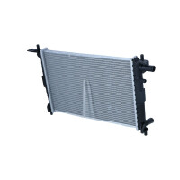 Kühler Motorkühlung Kühlrippen gelötet 500 - 338 mm Alu NRF für u.a. FORD FIESTA
