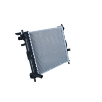 Kühler Motorkühlung Kühlrippen gelötet 500 - 338 mm Alu NRF für u.a. FORD FIESTA