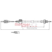 Seilzug Kupplungsbetätigung METZGER für OPEL...