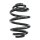 Suspension Spring Rear Axle Mini Block SPIDAN for e.g. VW Sharan