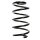 Suspension Spring Front Axle Coil spring with constant wire diameter SPIDAN for e.g. SEAT Alhambra