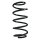 Suspension Spring Front Axle Coil spring with constant wire diameter SPIDAN for e.g. OPEL Vectra B