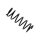 Suspension Spring Rear Axle BILSTEIN for e.g. FIAT Cinquecento