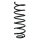 Suspension Spring Rear Axle Coil spring with constant wire diameter SPIDAN for e.g. OPEL Vectra B