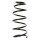 Suspension Spring Front Axle Coil spring with constant wire diameter SPIDAN for e.g. SEAT Leon