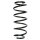 Suspension Spring Front Axle Coil spring with constant wire diameter SPIDAN for e.g. AUDI 80