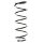 Suspension Spring Front Axle Coil spring with constant wire diameter SPIDAN for e.g. PEUGEOT 406