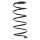 Suspension Spring Front Axle Coil spring with constant wire diameter SPIDAN for e.g. RENAULT Laguna I