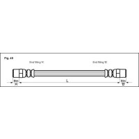 Bremsschlauch 152mm METZGER für AUDI 80 B2