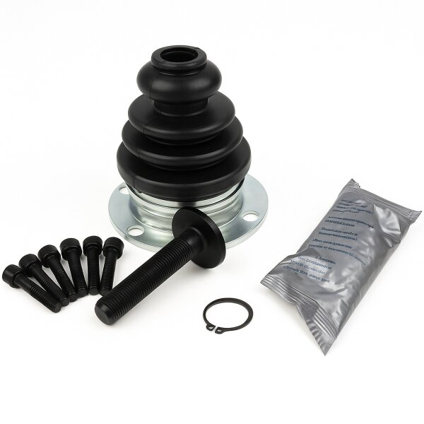 Bellow Kit Drive Shaft Rubber/Metal Ø24mm Joint Disc +grease SPIDAN for AUDI 80