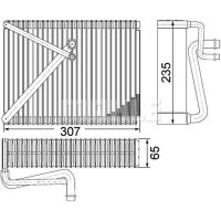 Verdampfer Klimaanlage MAHLE für VOLVO S60 I