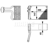 Verdampfer Klimaanlage MAHLE für MERCEDES VIANO