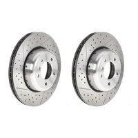 2 brake discs Ø 338 mm 26 mm coated BREMBO for...