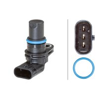 Sensor Nockenwellenposition 3-polig mit Dichtungen HELLA für AUDI A6 C6 (4F2)